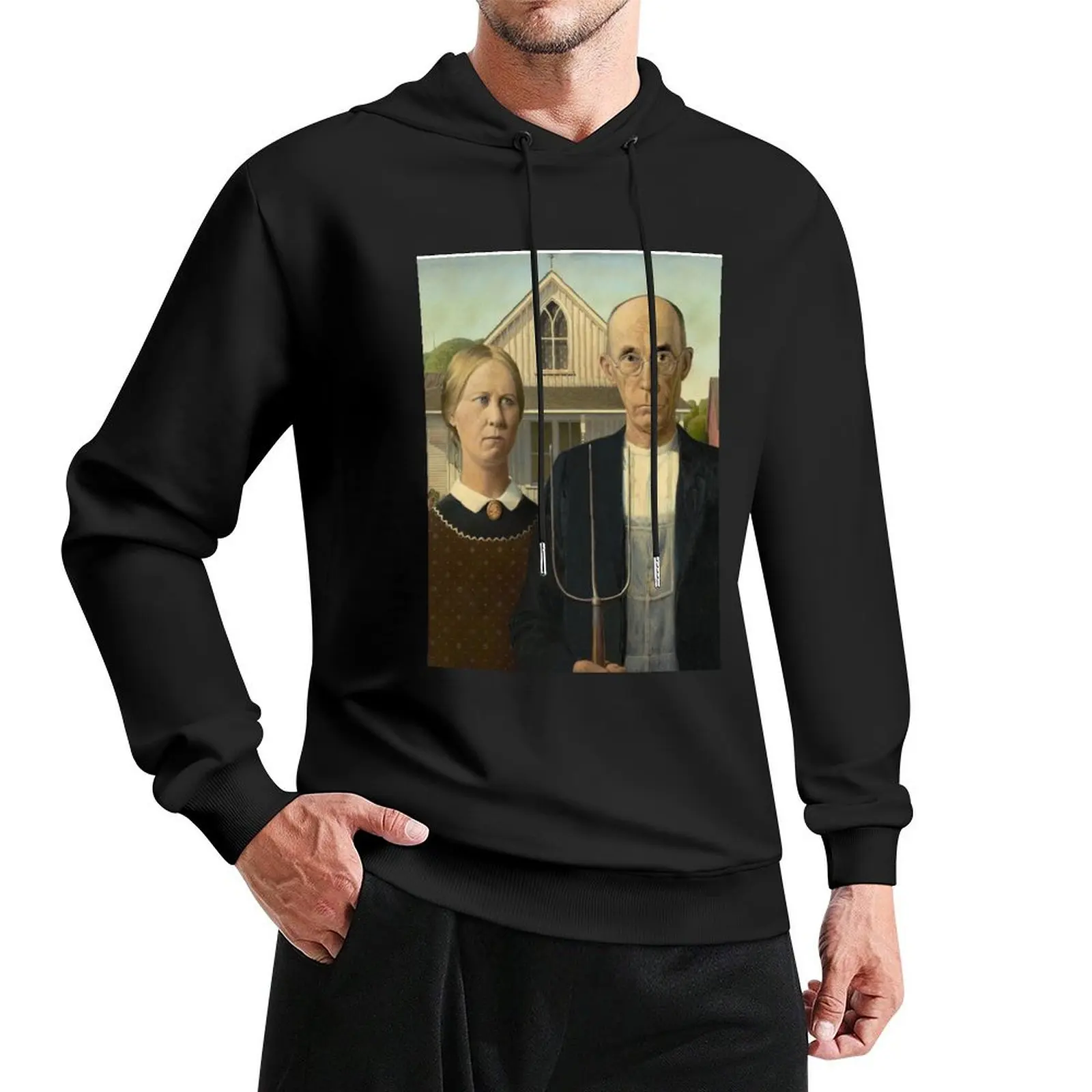 

American Gothic Pullover Hoodie mens clothing designer hoodies