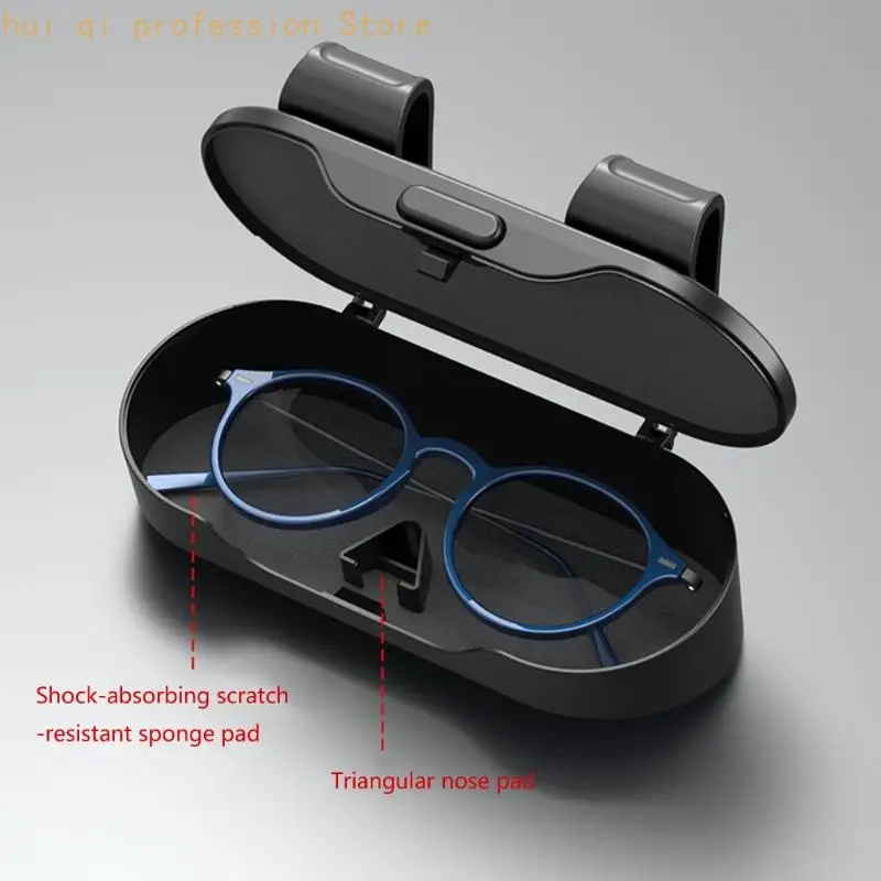 Auto-Sonnenbrillenhalter mit Single-Touch-Entriegelung für einfachen Zugriff während der Fahrt, geeignet für die meisten – Detail 10