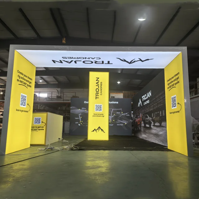 LED-Hintergrundbeleuchtung, 20 x 20 Fuß SEG-Ständer für Brisbane National 4 x 4 Show Outdoor-Ausstellungsständer