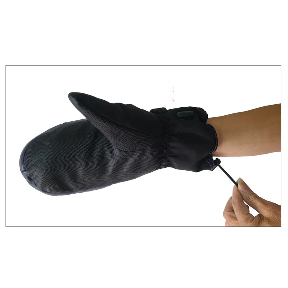 1 Pair Electric Heating Gloves Winter Hand Warmer Thermal Gloves Waterproof Heated Mittens for Outdoor Cycling Motorcycle Skiing