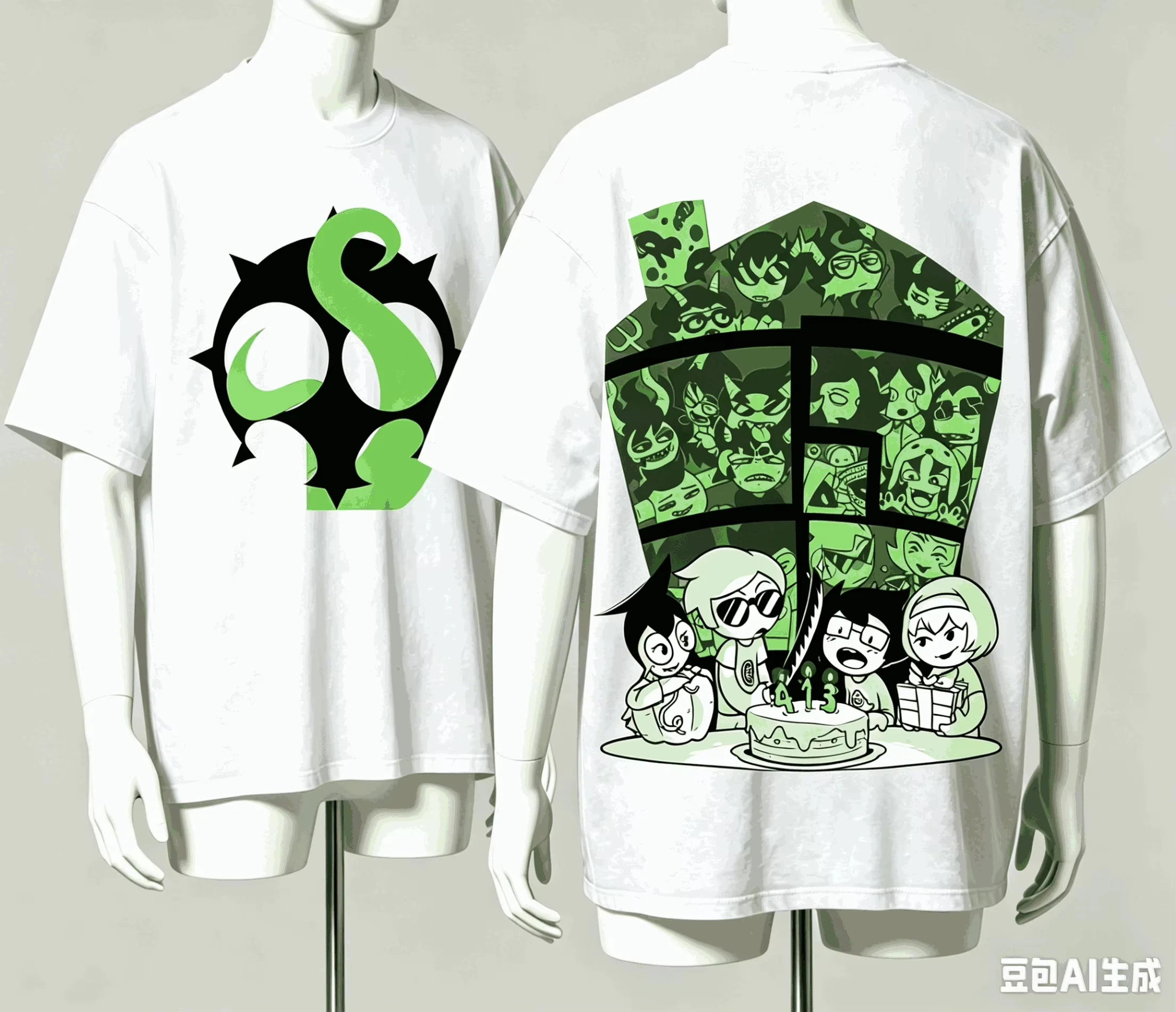 Homestuck Plus Size Streetwear Trendy Cotton Oversized Unisex New Model personality Clothes Print T-Shirt Short Couples Classic