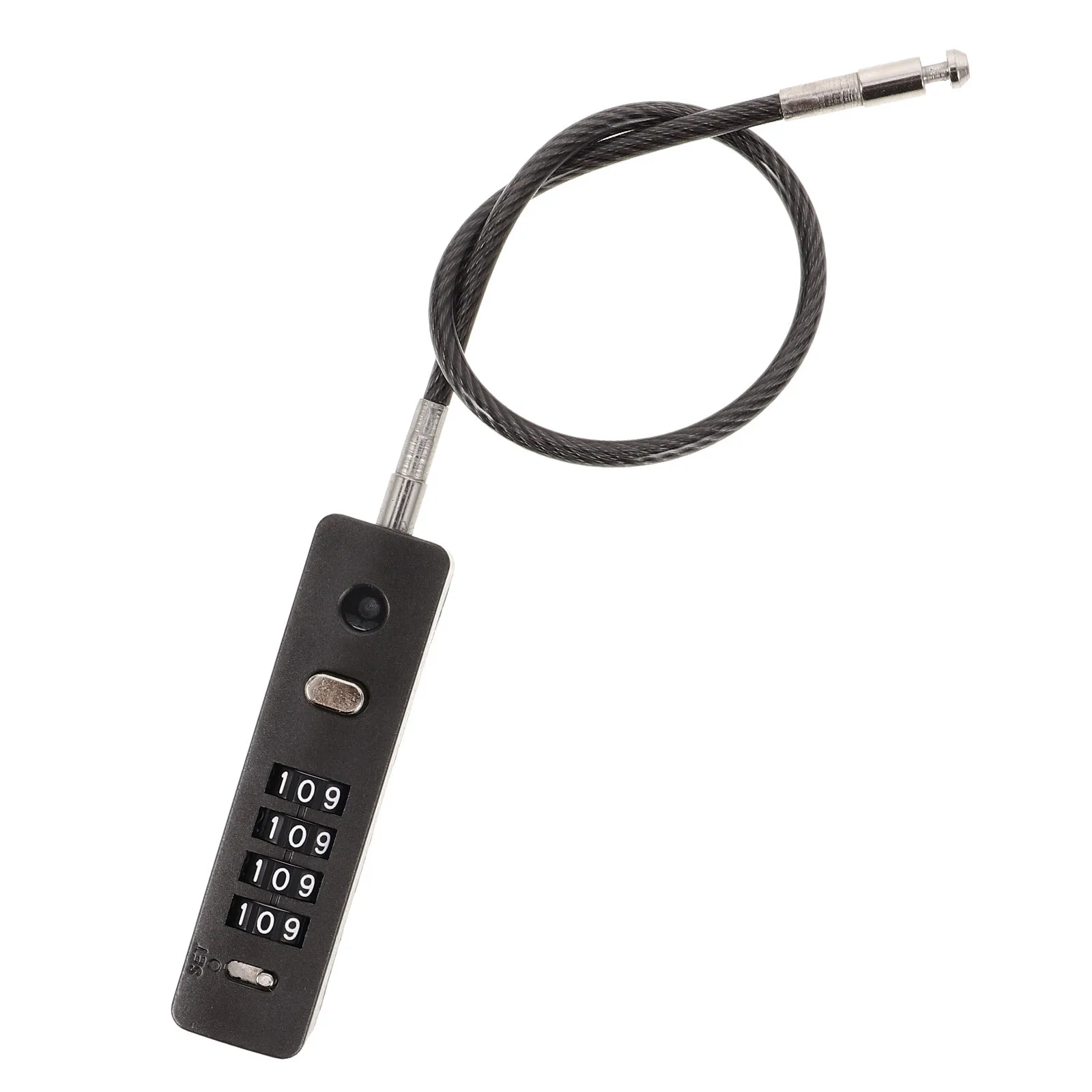 

Steel Cable Combination Lock Metal Color High Strength Anti-Theft Security for Scooter Luggage Bicycle Outdoor Fence Gate