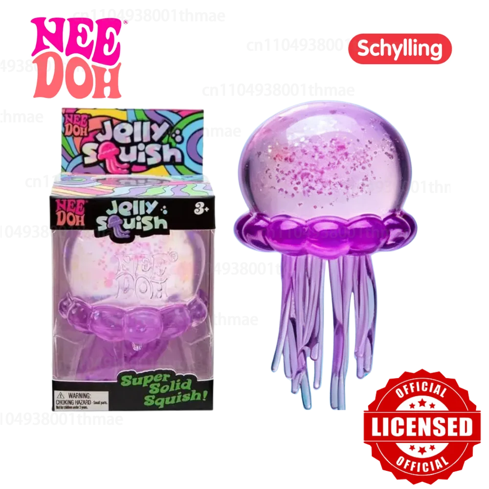 Schylling Confirmed Needoh Fuzz Ball Jellyfish Squishy Blind Box Stress Relief AntiAnxiety Squeeze Toy Party Prop Gift wholesale