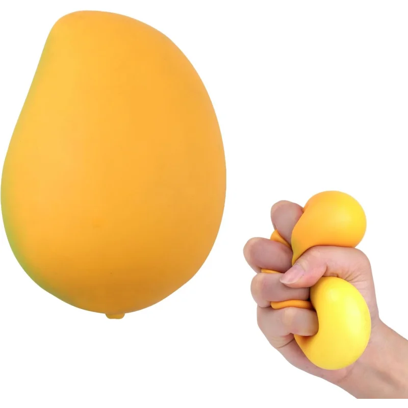 

Mango Squishies - Simulation Stretchy Mango Stress Balls, Slow Rising Fruit Sensory Toys Ideal for Sensory Play and Relaxation