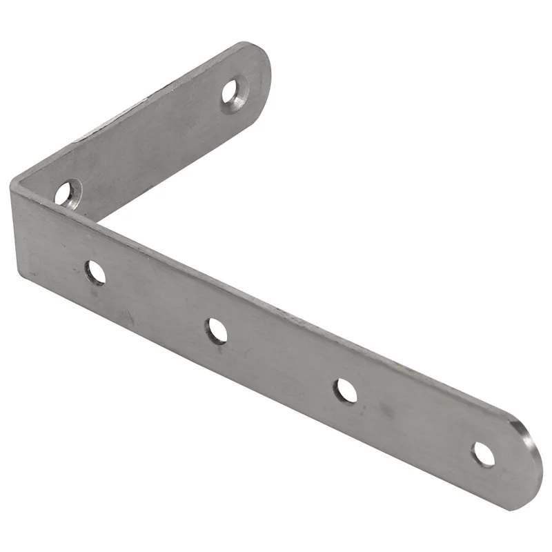 

10Pcs 125X75mm L Shape Stainless Steel Shelf Corner Brace Angle Bracket