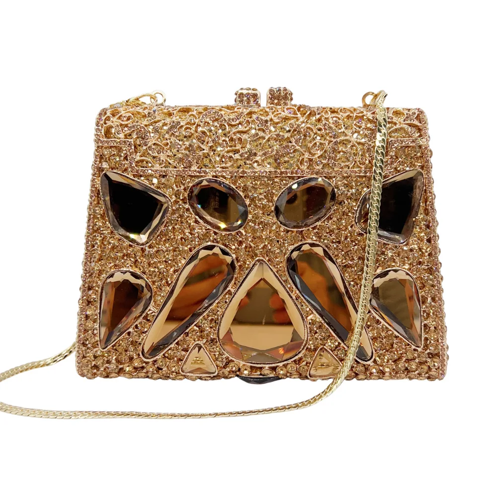 

Каменный клатч, новая полая сумка для ужина с бриллиантами, вечерние банкетные стеклянные клатчи с бриллиантами, женская сумка