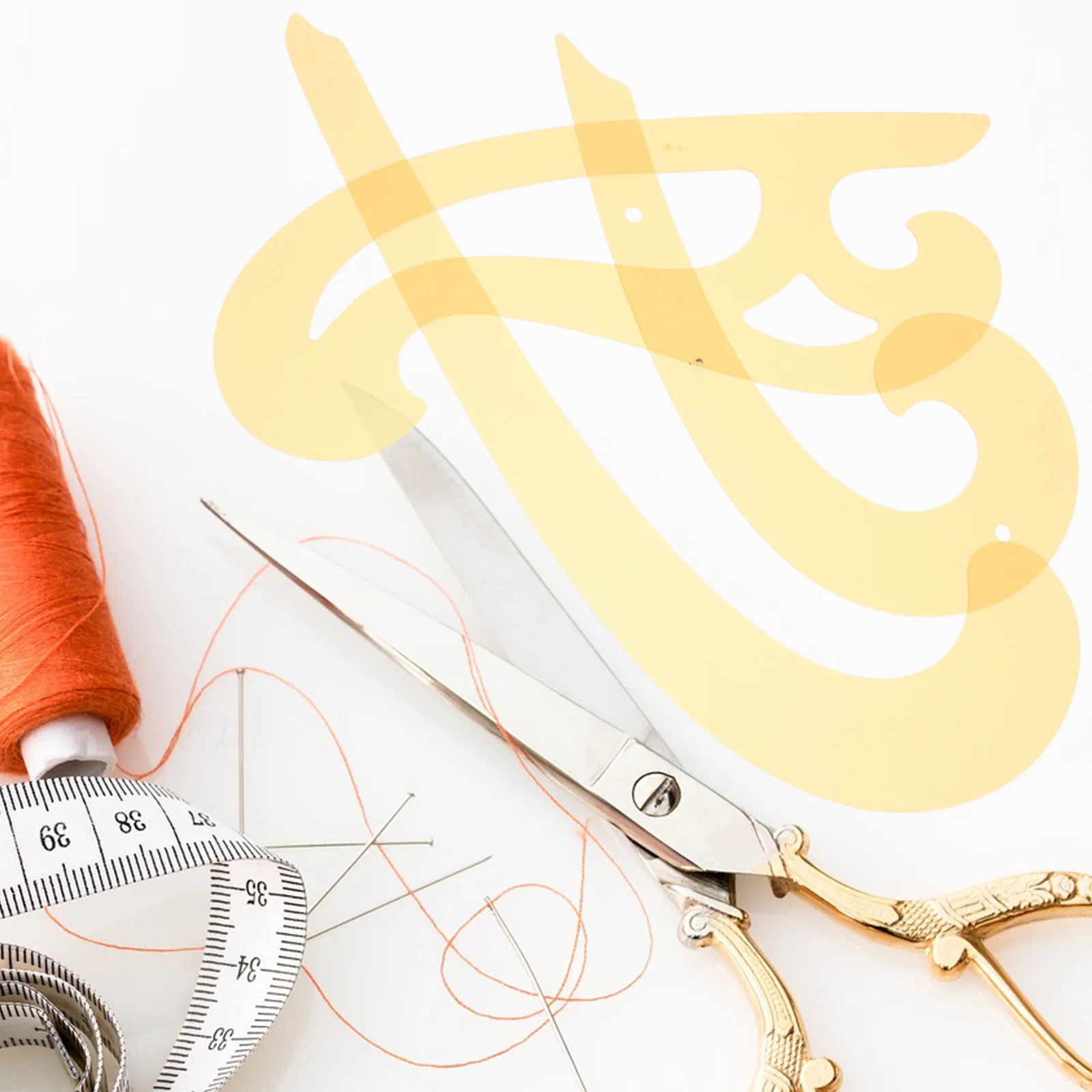 

6Pcs Plastic Sewing Ruler Set French Curve for Beginners and Professionals Accurate Measuring Tool French Curve