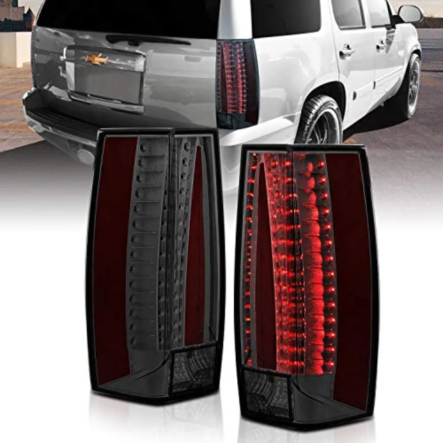 

Smoke LED Replacement Tail Lights Pair for 07-13 Chevy Tahoe/Suburban/Yukon - Passenger and Driver Side