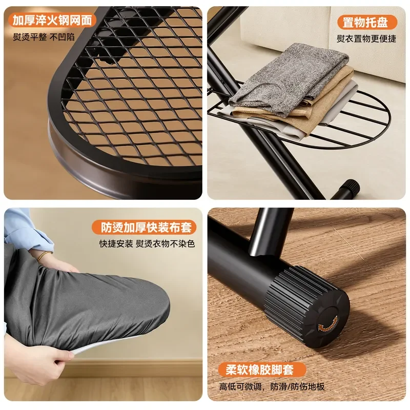 for High Quality Folding Ironing Board Vertical Desktop Iron Hanging Shelf Thickened for Hotel Use