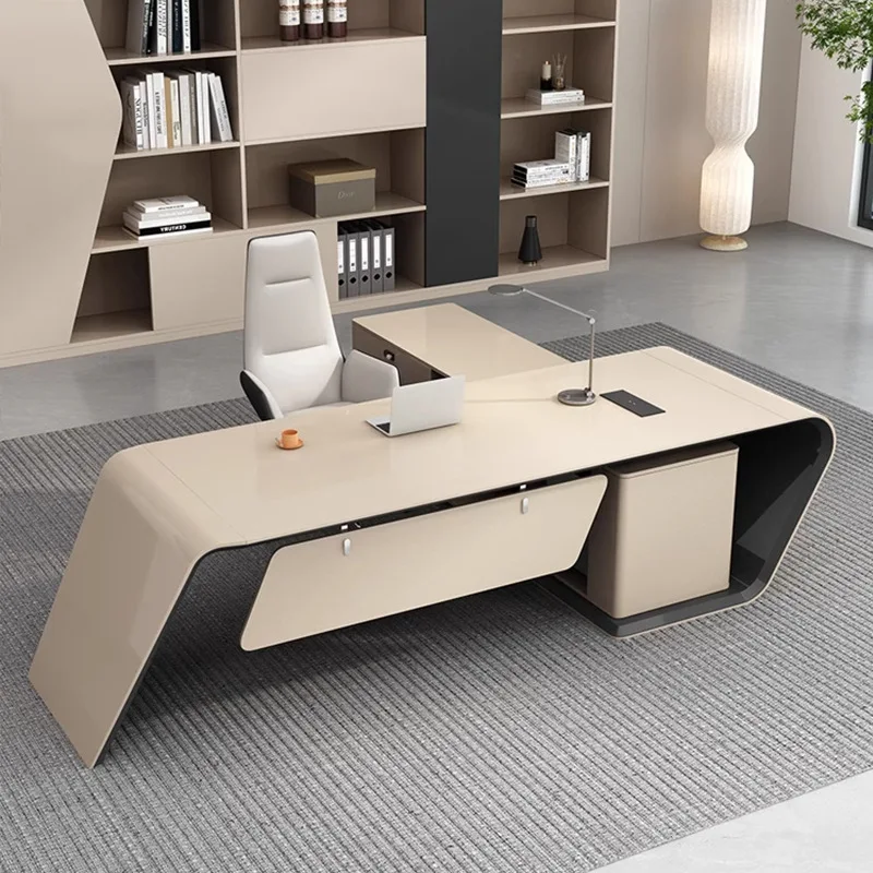 CX light luxury high-end sense, office desk and chair combination modern simple supervisor general manager desk