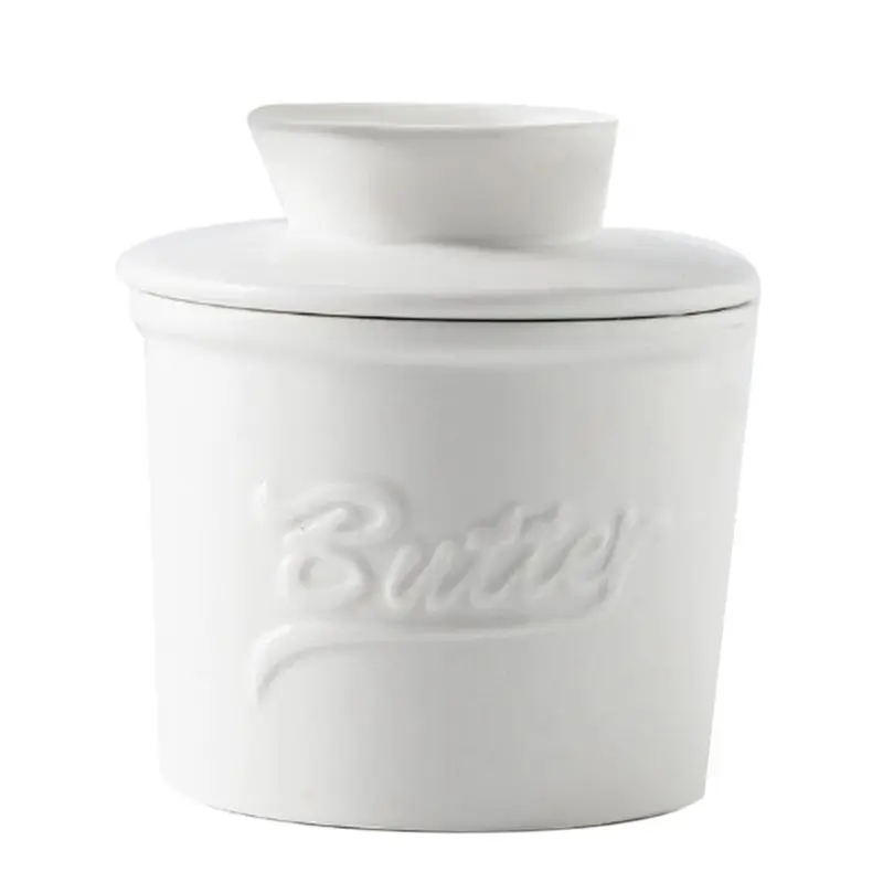J1UL1N Butter Crock For Counter With Water, Butter Keeper For Spreadable Butter Butter Dish With Lid For Countertop