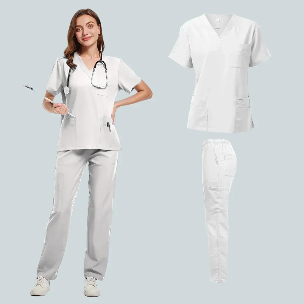 Multicolor Pet Grooming Working Clothes Beauty Salon Lab Workwear Nursing Uniforms Pet Clinic Veterinary Scrub Uniform Wholesale
