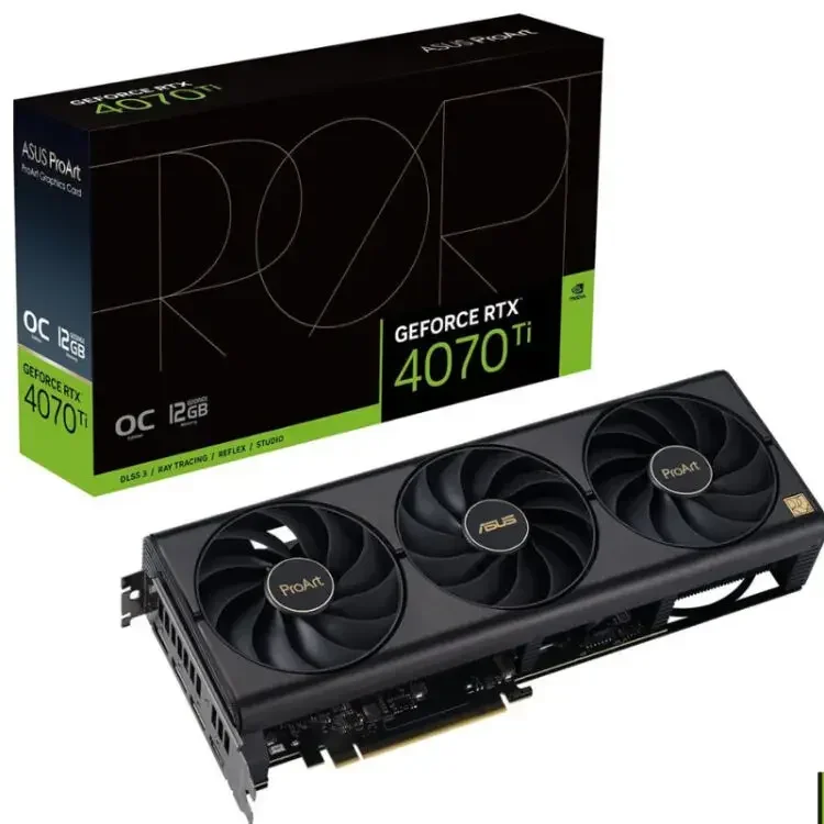 

ProArt GeForce RTX 4070 Ti 12GB OC Edition GDDR6X Graphics Card PCIe 4.0, 12GB GDDR6X, DLSS 3