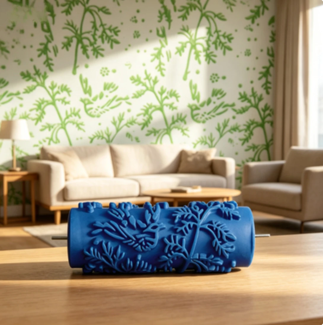 5-inch Printing Roller Brush Cleaning Wall Tool Liquid Wallpaper Roller Material Box Paint Pattern Roller