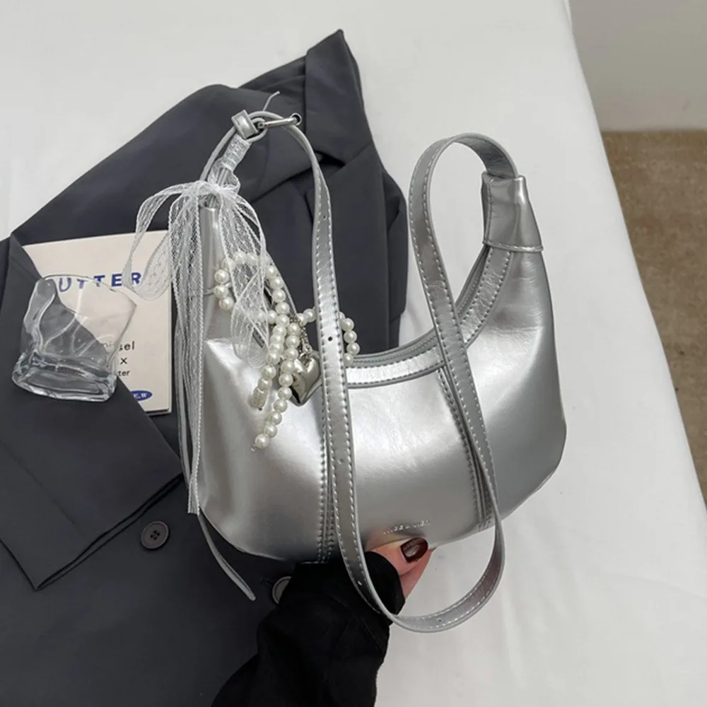 

Fashion PU Leather Shoulder Bags Vintage Casual Handbags Simple Sweet Cute Crossbody Bags Women