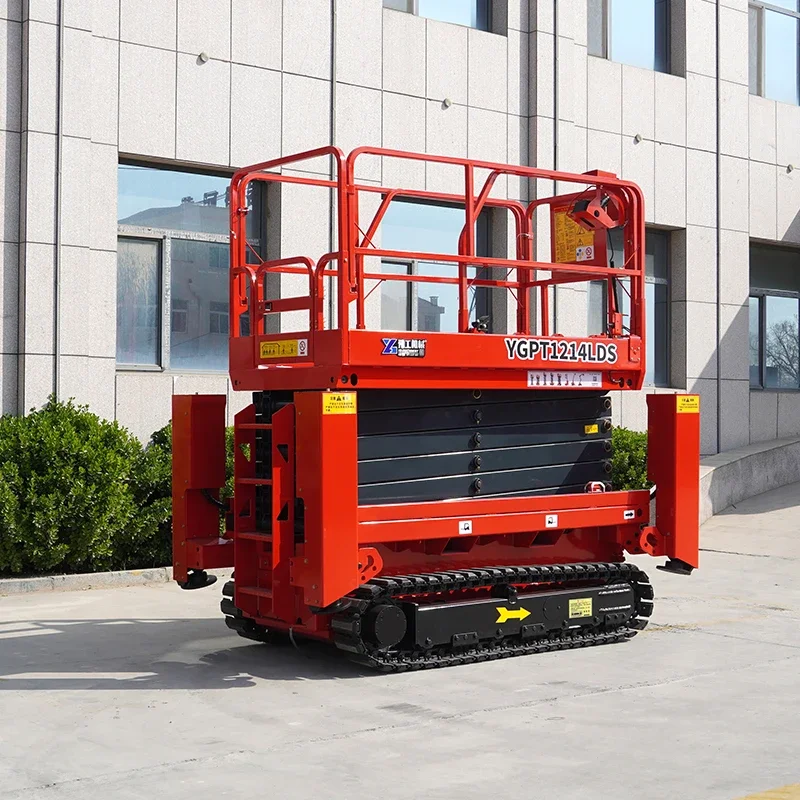 Fast shipping werk platform lift inclined platform lift movable material lift platform