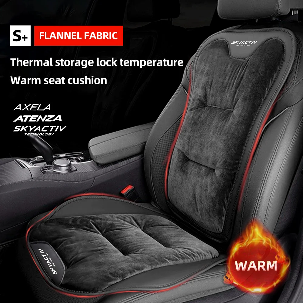 

For Mazda 3 CX5 CX3 CX8 6 GH MX5 Flannel Car Seat Cover Winter Warm Plush Car Front/Rear Seat Cushion Auto Interior Accessories