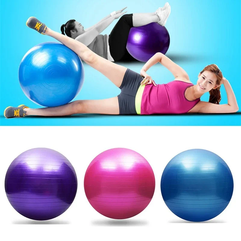 25cm PVC Fitness Yoga Ball Thickened Explosion-proof Exercise Balance Home Gym Training Equipment