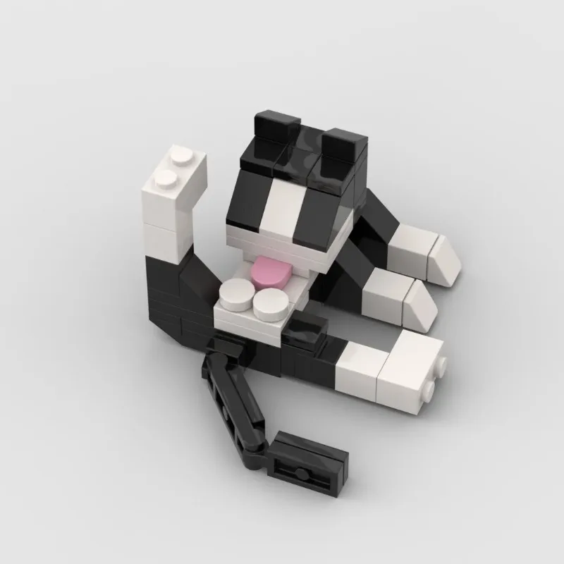 Fun Animal Series Dairy Cow Cat Building Block Cat Assembly Toys Children's Education Education Children's Birthday Gift