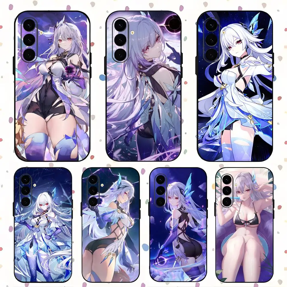 

Чехол для телефона Game Skirk Genshin Impact для Samsung Galaxy S25 S24 S23 S22 S21 S20 Plus Ultra Note20, мягкий черный