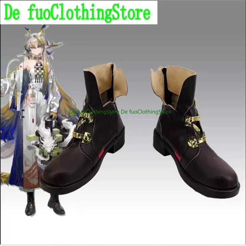 2025 aaa DefuoClothing Shu Arknights Cosplay Anime Spiel Rollenspiel Schuhe und Stiefel Halloween Party