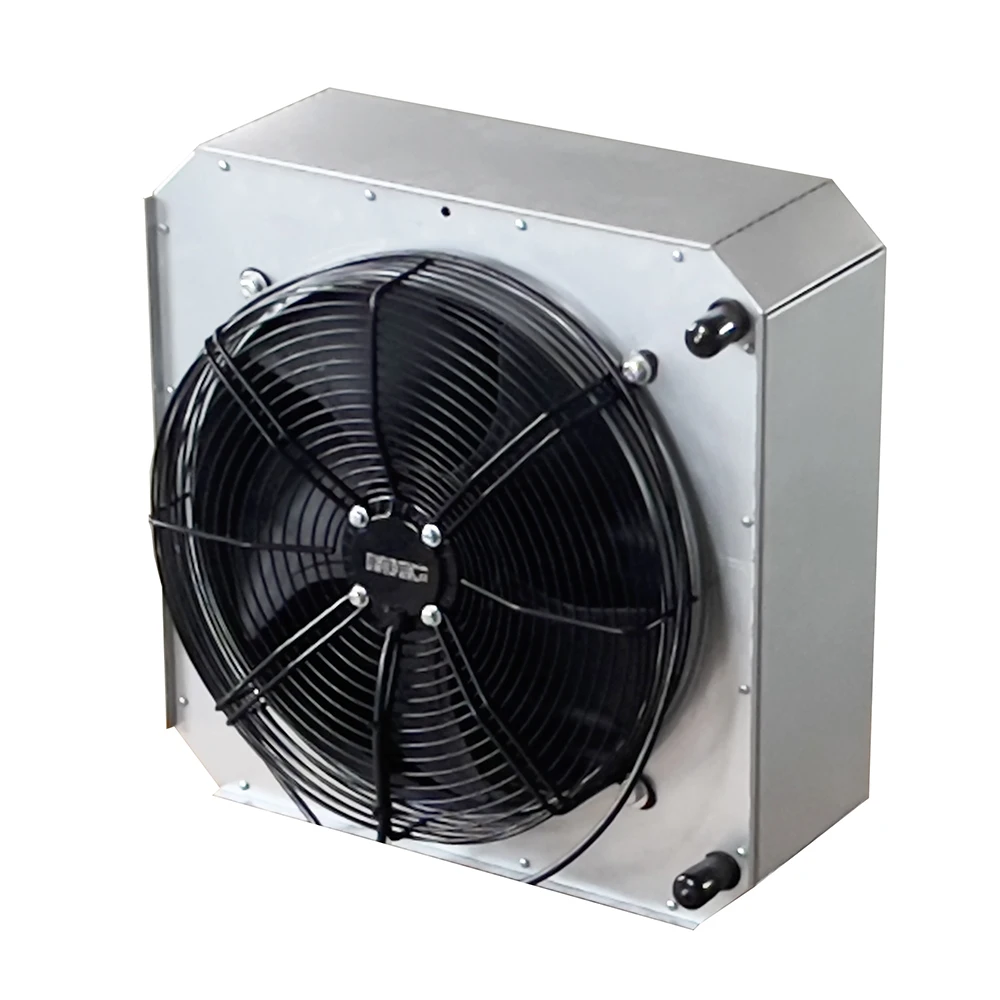 35.5kW 120000BTU 2714m3/h Horizontal Air Delivery Hot Water Unit Heater Fan Heater Space Air Heater For Factory Warehouse Ships view 5