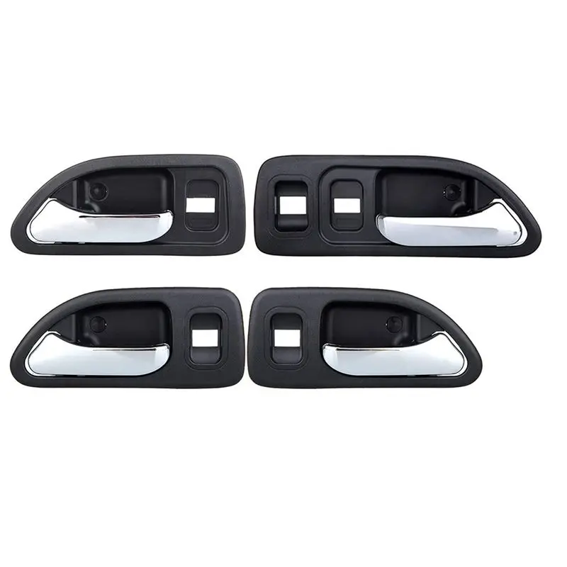 

M49K-12X Car Door Handles Chrome Interior Inside Inner Front Rear Driver Passenger Side For Honda Accord 1994-1997