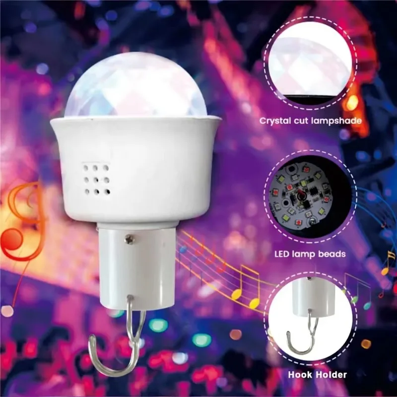 Mini USB Aufladen bunte Nachtlicht Atmosphäre führte Licht Sprach steuerung Weihnachten Geburtstags feier Pickup Licht RGB Magic Ball