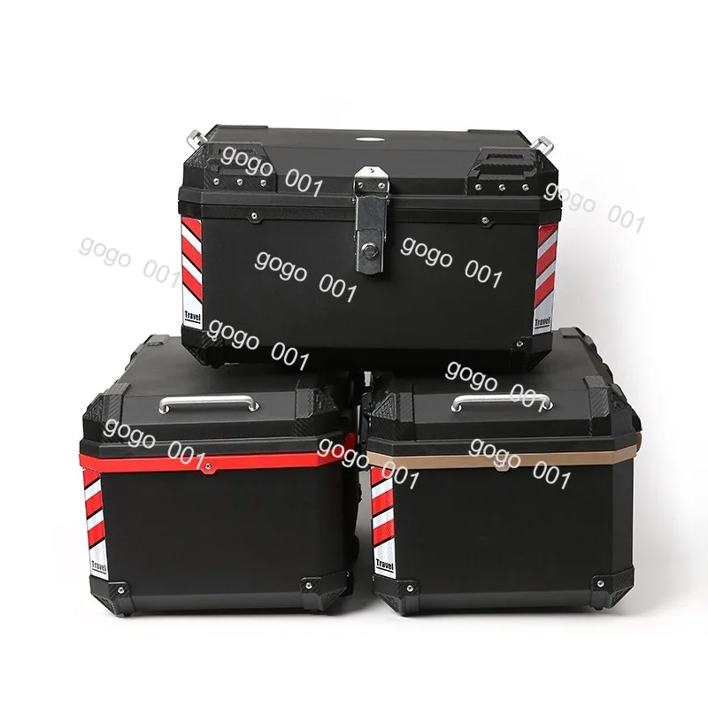 68L Universal Motorcycle Top Case Waterproof Large Capacity Storage Box for Electric Scooter