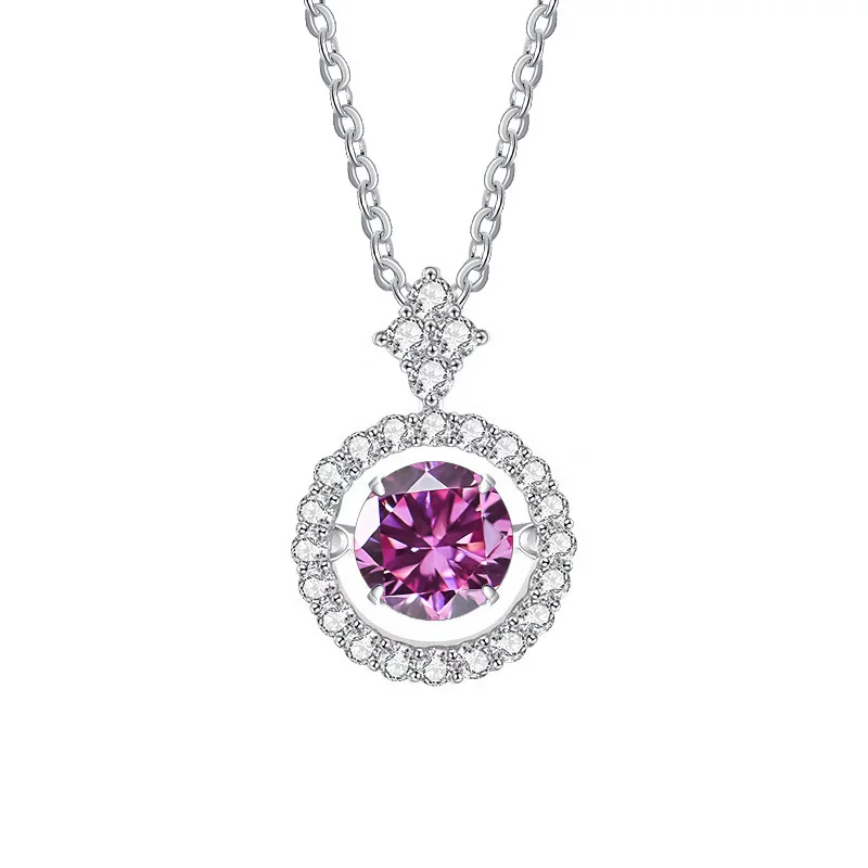 BIJOUX STORY 1CT Moissanit Anhänger für Frauen Simulierte Diamant Halskette S925 Sterling Silber Schmuck Mädchen Valentinstag Geschenk – Detail 13