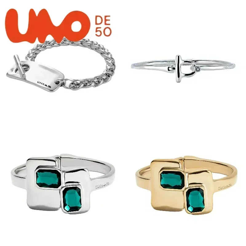 

New UNOde50 Bracelet 24K Gold & Silver - Luxury Fashion Jewelry For Elegant Charm