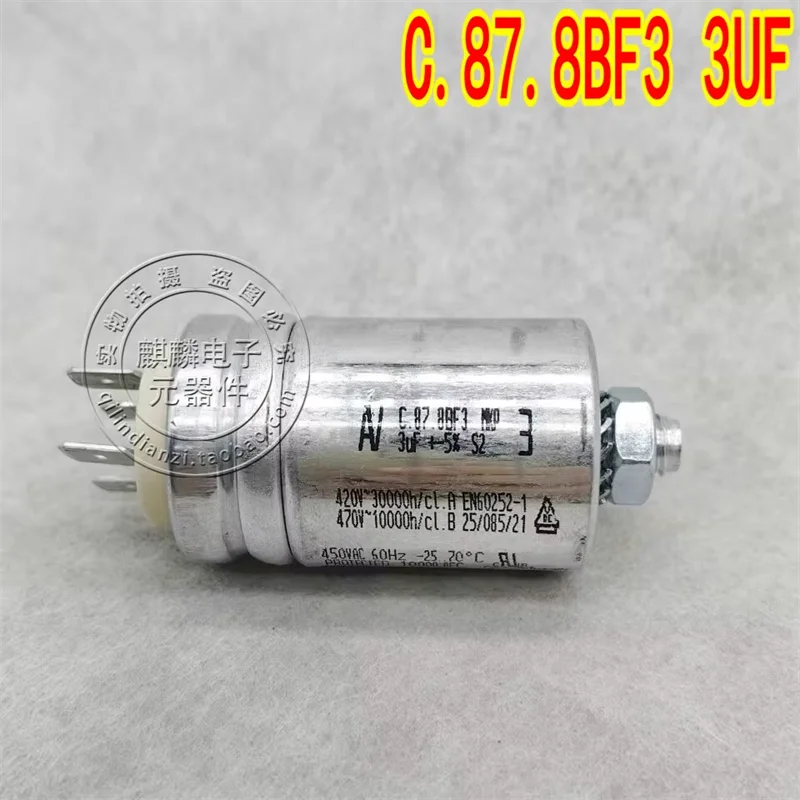 New Heart Mouth Capacitor AV Arcotronics C.87.8BF3 MKP 3UF 420V-470V