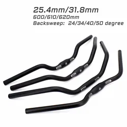 Bicycle Swallow Handlebar City Road Bike Handle Bar 25.4/31.8mm M Type Trekking Bar 600/610/620mm Bike Handlebar Bike Parts
