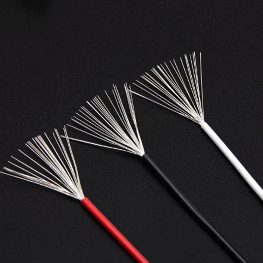 

30AWG 32AWG клеммный сигнальный провод 2 метра/лот 7/0,12TS ПВХ изолированный провод электрический светодиод сверхтонкая безопасная медная линия