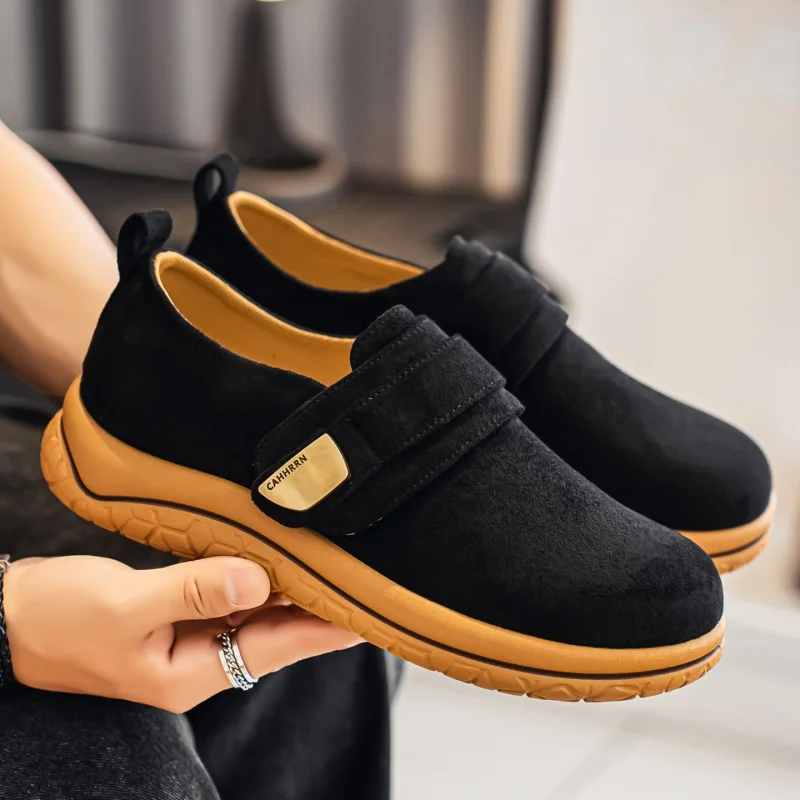 Men Breathable PU Vulcanized Sneakers Non-Slip Lightweight Casual Walking Shoes Outdoor Comfortable Durable Classic Style