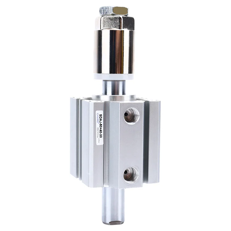 قضيب مزدوج/سكتة دماغية قابلة للتعديل 10/20/30/40/50/75/100 مللي متر اسطوانة مزدوجة المفعول SDAD/SDAJ 25 مللي متر تتحمل اسطوانة هوائية مدمجة