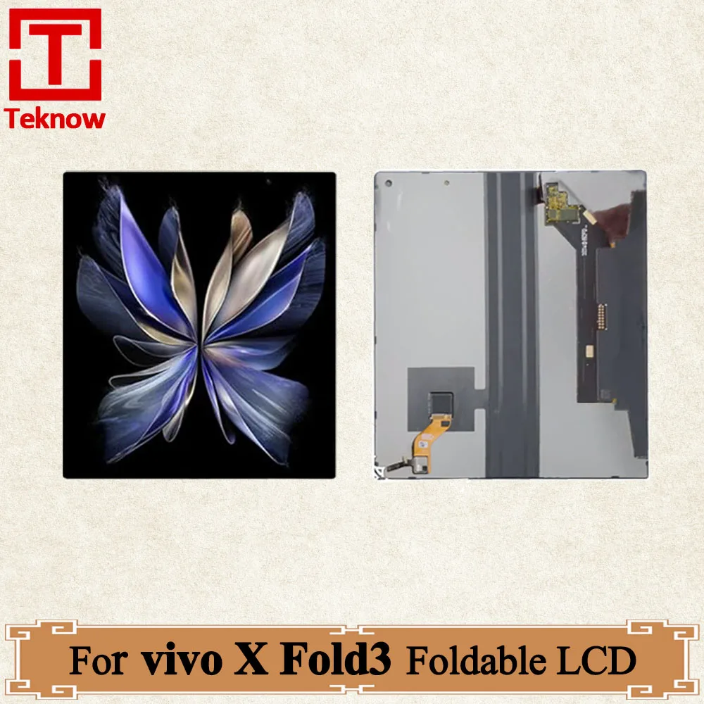 AMOLED 8.03'' LCD Display For vivo X Fold3 Foldable LCD V2337A V2330 Touch Panel Screen Digitizer Replace For vivo X Fold 3 LCD