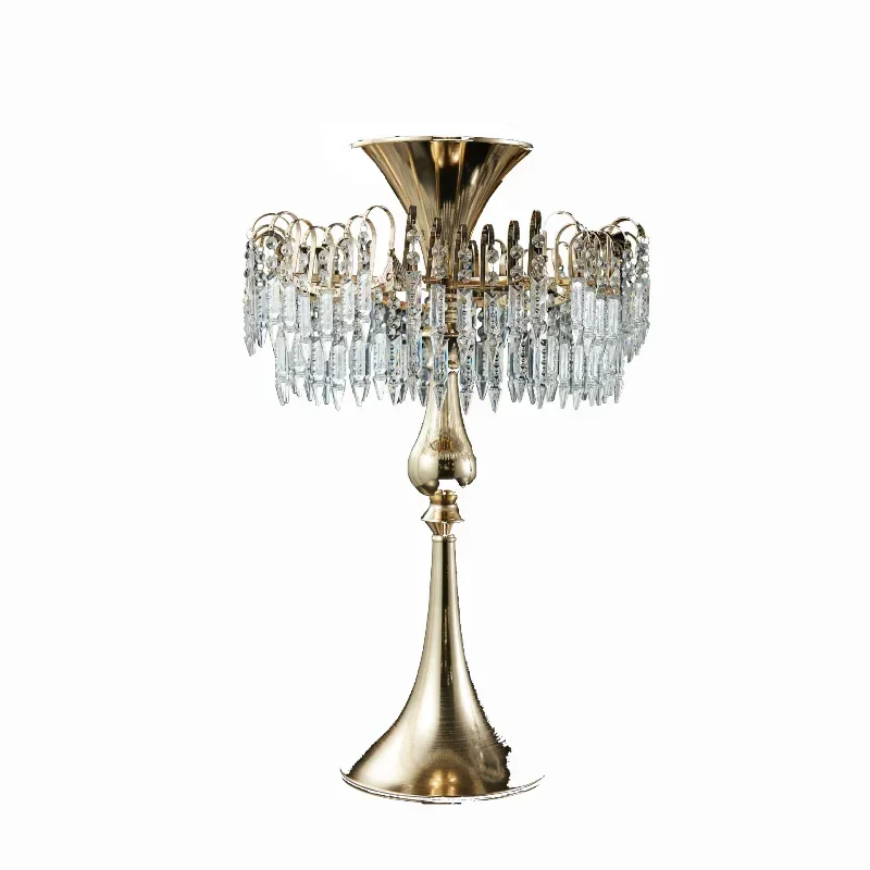 

Wedding props creative table flower ware electroplated wrought iron non-luminous wedding hall hotel ornament