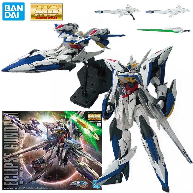 Bandai MG 1/100 Eclipse Gundam 20Cm Gundam Seed Anime Original Action Figure Mdoel Kit Assemble Birthday Toy Gift Collection