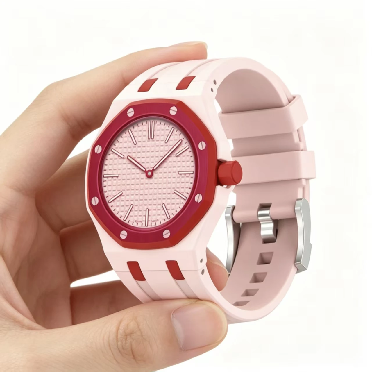 PC Case Silicone Strap Integrated Mod Accessories Convert Pocket Watch to Wristwatch for Swatch x AP Royal POP - view 5