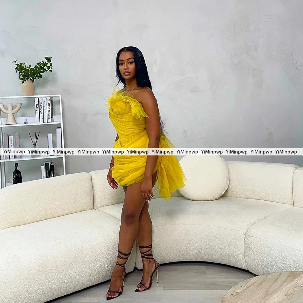 麻生エビアフリカのカクテルドレス恋人チュール膝上ノースリーブシースセクシーなミニ誕生日パーティーイブニングドレスカスタマイズ