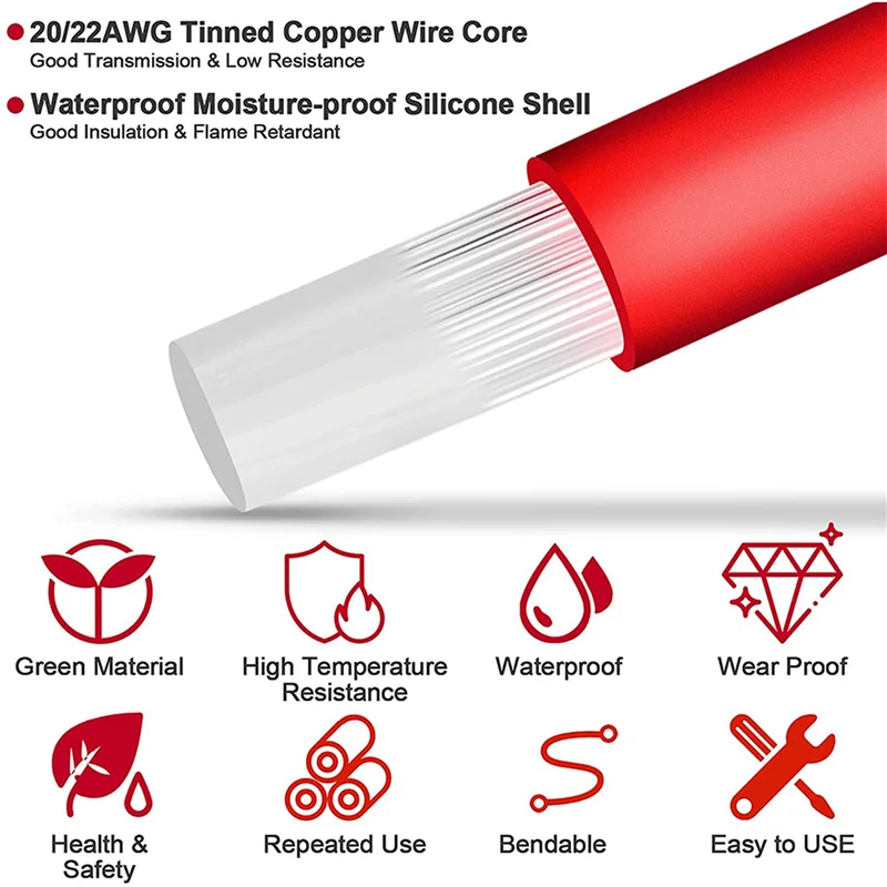 22PCS Jst Plug Spli…