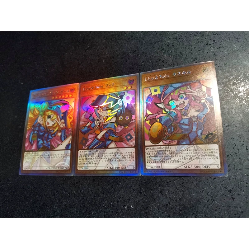 Anime Yu-Gi-Oh DIY ACG Black Magician Girl Game Battle Cards Sexy Boy Toys Collectible Cards Christmas Birthday Gifts