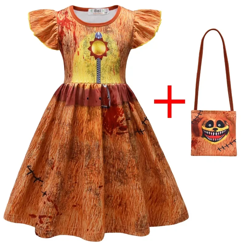 Halloween Game Cosplay em família para crianças, vestido catnap dogday para crianças, bolsa casual catnap, verão