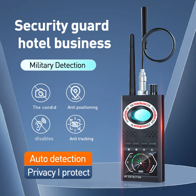 Multi-function K68S Anti Theft Detector GPS Scanning Detection Instrument RF Tracker Wireless Camera Lens Device Finder