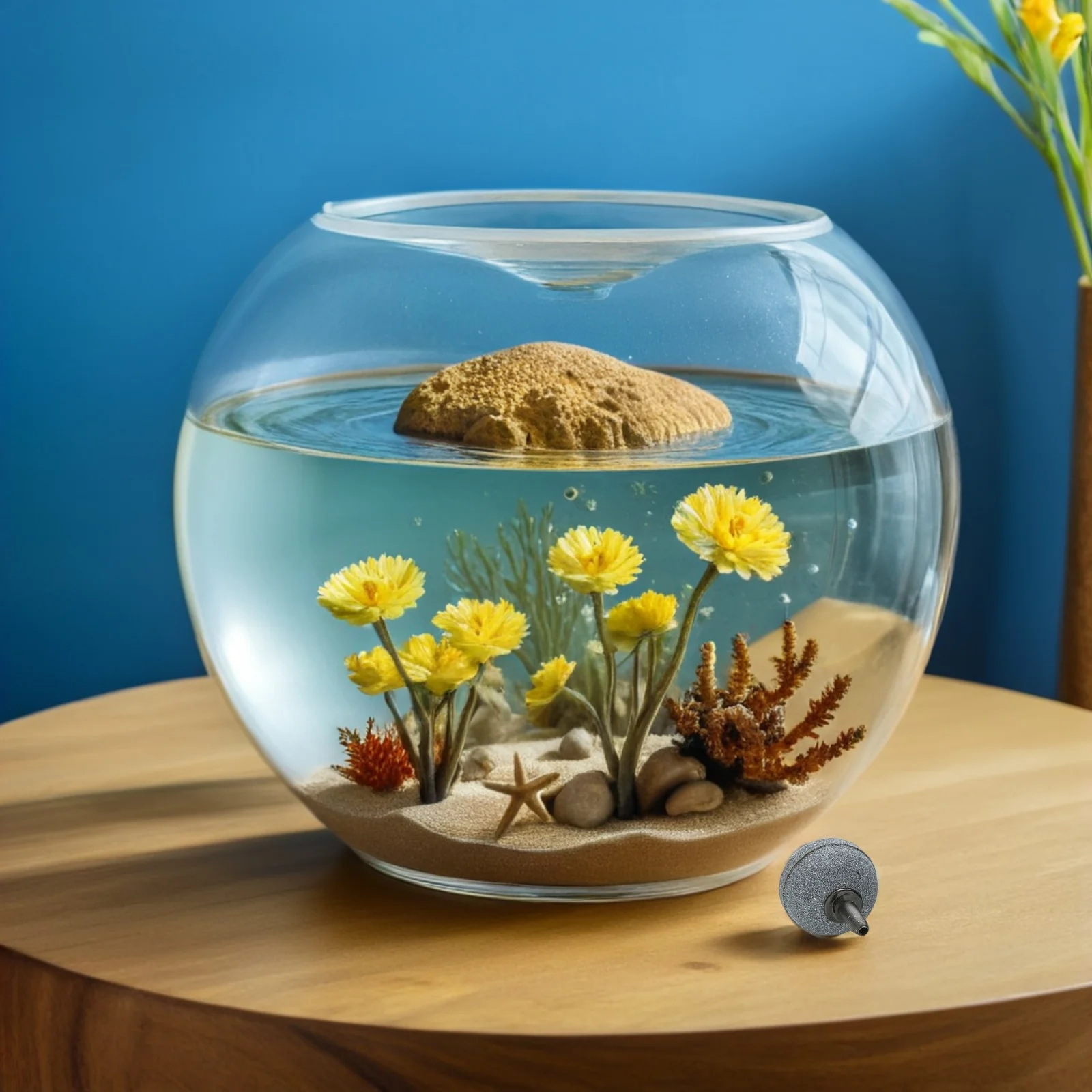 

12Pcs Aquarium Bubble Diffuser Durable Mineral 20x20mm Airstones Fish Tank Oxygen Stone Air Stone Airstones for Aquarium