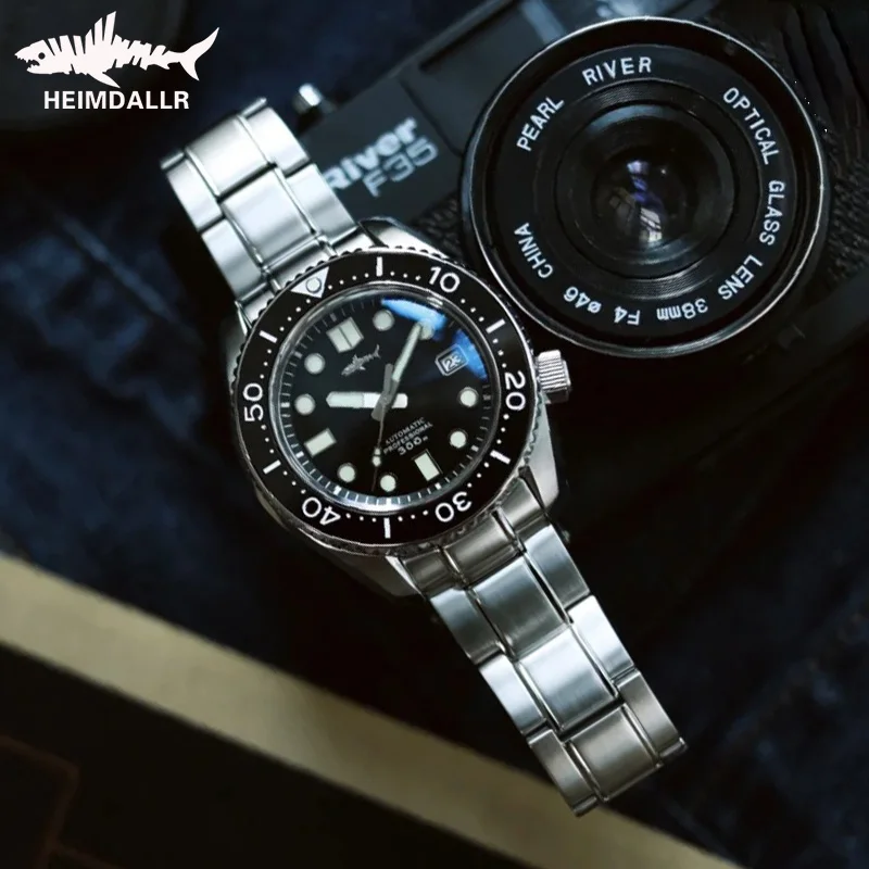 HEIMDALLR SBDX001 Men's Diving Watches MM300 Water Resistant Sapphire Crystal NH35A Automatic Mechanical Wristwatch C3 Luminous