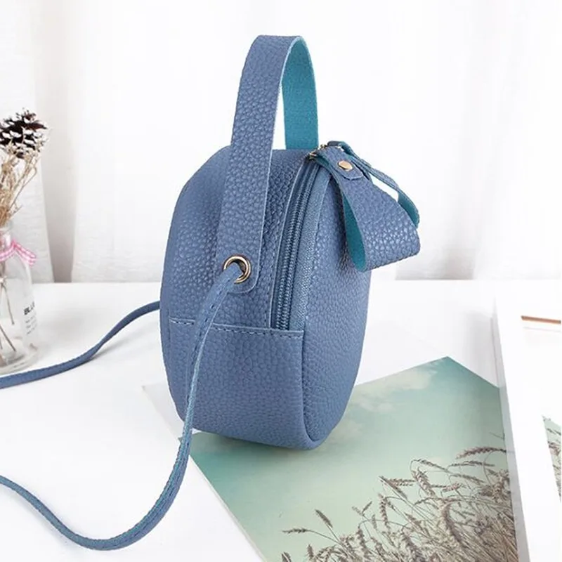 2023 New Fashion Women Bag Simple Circular Messenger Bag Female Mini Round Handbag PU Leather Ladies Crossbody Bag Bolsas