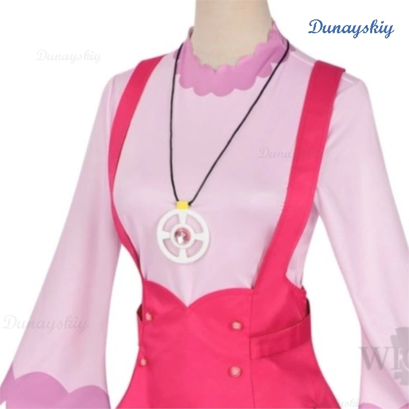 

Костюм Акечи Анны: милый розовый топ, синее платье, стиль Sweet Lolita JK Loli fille, косплей.