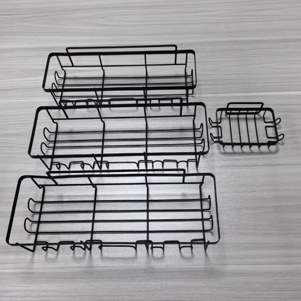 

Durable Metal Bathroom Shelf Adhesive Removable Shower Storage Rack Drain Space Saving Cosmetic Organizer Holder Shower Area